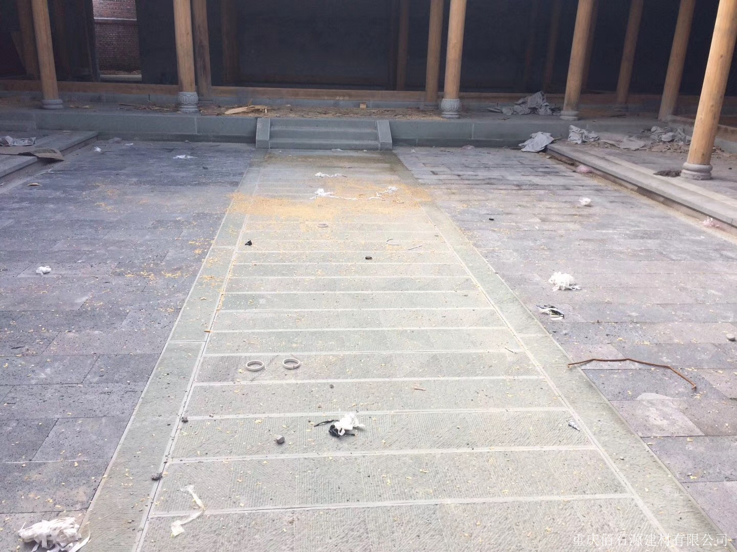 中式風格仿古建筑工程施工中青砂石材運用