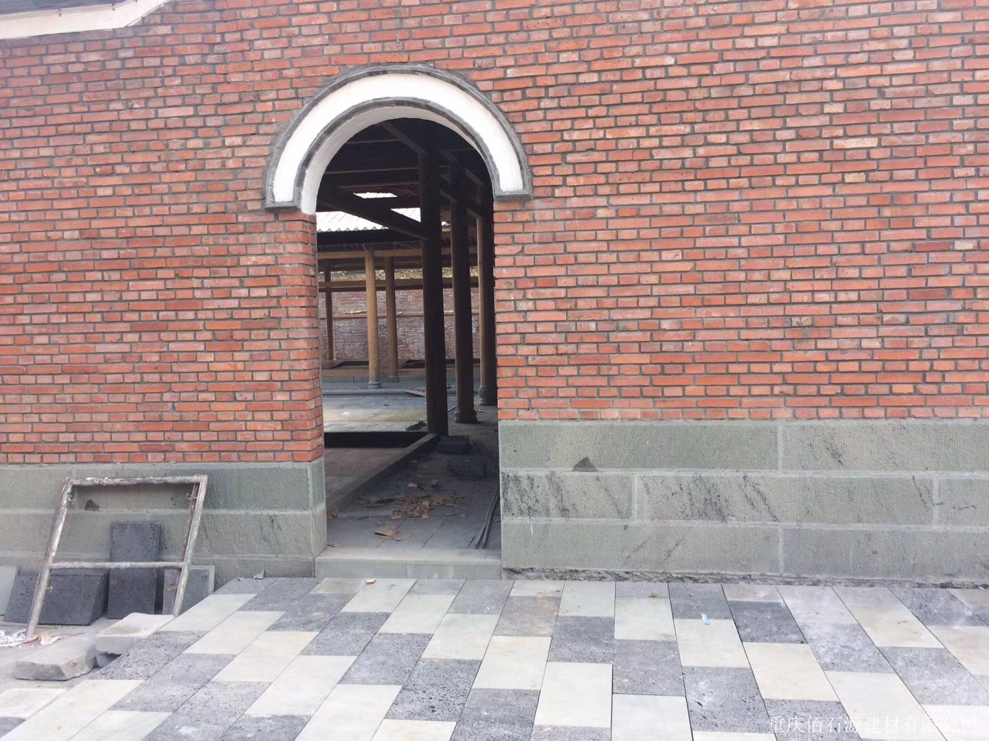 中式風格仿古建筑工程施工中青砂石材運用